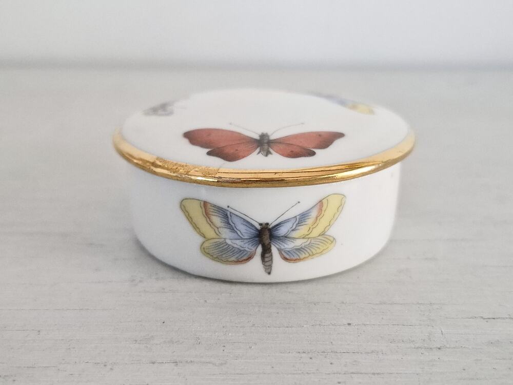 Vintage France Limoge Butterfly Trinket